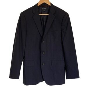 J. Crew Men's Alridge Wool Blazer Jacket‎ Navy Pinstripe Size 38R 3 Button
